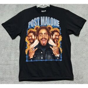 Post Malone Sunflower Shirt Mens XL Hiphop Music Rap Rock‎ Star Band Singer